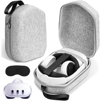 Sarlar Hard Carrying Case Compatible With Meta Oculus Quest 2/Quest 3 Original/Elite Version Vr Gaming Headset And Touch Controllers Accessories, Suitable For Travel And Home Storage