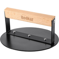 Bodkar Smash Burger Press 6 Inch, Round Burger Smasher Grill Press For Griddle Bacon Press Meat Steak Press With Wood Handle