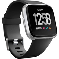 Wepro Replacement Bands Compatible With Fitbit Versa Smartwatch, Versa 2 And Versa Lite Se Sports Watch Band For Women Men, Small, Black