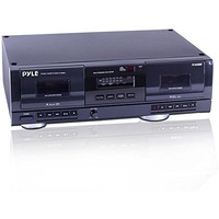 Pyle Dual Stereo Cassette Tape Deck - Clear Audio Double Player Recorder System W/ Mp3 Music Converter, Rca For Recording, Dubbing, Usb, Retro Design - For Standard / Cro2 Tapes, Home Use - Pt659Du