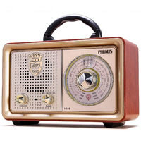Prunus Retro Portable Radio Am Fm Shortwave Radio Transistor Battery Operated Vintage Radio With Bluetooth Speaker, 3-Way/Ac Power Sources,Aux Tf Card Usb Disk Mp3 Player (2023 Newest)