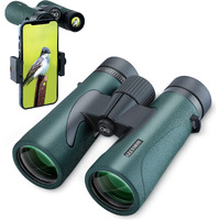 10X42 Professional Hd Binoculars For Adults With Phone Adapter, High Power Binoculars With Bak4 Prisms, Super Bright Lightweight & Waterproof Binoculars Perfect For Bird Watching, Hunting, Stargazing