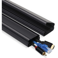 Tv Cord Hider - 39 Inch Cord Covers For Wall Mounted Tv Cable Hider Wall Kit | Wire Hiders For Tv On Wall, Wire Covers For Cords, Cord Concealer Hide Tv Cords, 1.5"" W*0.75"" H*13Inl*3, Black