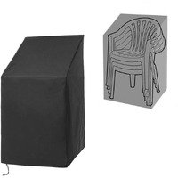 Patio Furniture Covers,Outdoor Chair Covers,Outdoor Furniture Cover Waterproof,Heavy Duty Patio Chair Cover For Outdoor Furniture,Stacking Chair Cover With Adjustable Cord For All Weather Protection.