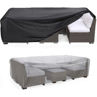 Patio Furniture Set Cover Waterproof, Mrrihand Outdoor Sectional Sofa Set Cover Heavy Duty 600D Table And Chair Set Cover 78"" L