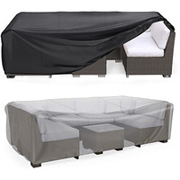 Heavy Duty Patio Furniture Covers Waterproof, Mrrihand Patio Furniture Outdoor Sectional Sofa Set , Patio Table And Chair Set Cover 89.7""L62.2""W28.3""H