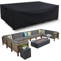 Patio Furniture Covers, 600D Heavy Duty Outdoor Furniture Cover Waterproof, Rectangle Outdoor Table And Chairs Cover, Outdoor Sectional Cover For Winter, 98"" L X 78"" W X 32"" H