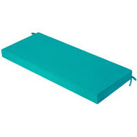 Idee-Home Outdoor Bench Cushion Waterproof, Bench Cushions For Outdoor Furniture, Patio Porch Swing Replacement Seat Pad With Ties For Garden Backyard, 42 X 18 Inch Peacock Blue