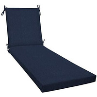 Honeycomb Outdoor Textured Solid Indigo Blue Chaise Lounge Cushion: Recycled Fiberfill, Weather Resistant, Reversible, Comfortable And Stylish Patio Cushion: 22.5"" W X 70"" L X 3.5 T