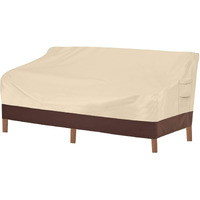 Vailge Heavy Duty Patio Sofa Cover, 100% Waterproof 3-Seater Outdoor Sofa Cover,Lawn Patio Furniture Covers With Air Vent And Handle,60 ""W X 35 ""D X 35 "" H,Beige&Brown