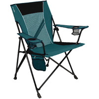 Kijaro Dual Lock Portable Camping Chairs - Enjoy The Outdoors With A Versatile Folding Chair, Sports Outdoor Chair & Lawn Feature Locks Position - Cayman Blue Iguana