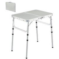 Redcamp Small Folding Camping Table 2Ft, Portable Outdoor Folding Table Aluminum Camp Table Adjustable Height Lightweight For Picnic Cooking Beach,3 Heights