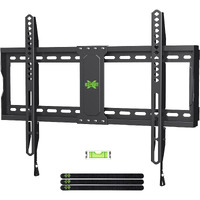 Usx Mount Fixed Tv Wall Mount, Low Profile Tv Mount For Most 37-70 Inch Flat Screen Tvs, Max Vesa 600X400Mm Wall Mount Tv Bracket Holds Up To 132 Lbs, Fits 16""/18""/24"" Wood Studs, Quick Release Lock