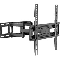 Wali Full Motion Tv Wall Mount For Most 32-70 Inch Flat Curved Tv, Swivel Extension Tilting Leveling Tv Mount Bracket Max Mounting Holes 400X400Mm, Holds Up To 88 Lbs & 12/16"" Wood Studs