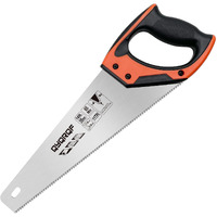 Qyqrqf 14 Inch Hand Saw, Heavy Duty Wood Saw With Ergonomical Handle Rust-Proof Handsaw For Sawing Pruning Gardening Wood Plastic And Drywall (Orange)