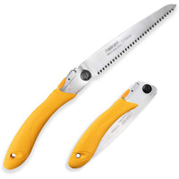 Toolux Hand Folding Pruning Saw 8 Inch Wood Tree Saw Japanese Pull Saw Razor Teeth Saw For Bone Wood Camping Backpacking Trimming Bushcraft Hunting, Sk-5 Steel Blade With Non-Slip Rugged Handle.