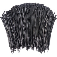 1000 Pcs Zip Ties, 6 Inch Self-Locking Nylon Cable Ties, Premium Heavy Duty Plastic Wire Ties Wraps For Indoor And Outdoor (Black)