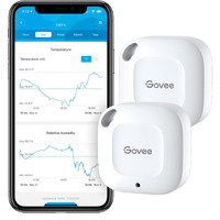 Govee Bluetooth Hygrometer Thermometer, Wireless Thermometer, Mini Humidity Sensor With Notification Alert, Data Storage And Export, 262 Feet Connecting Range, 2 Pack