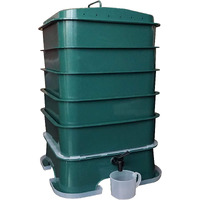 Vermihut Plus 5-Tray Worm Compost Bin - Easy Setup And Sustainable Design