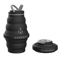Hydaway Collapsible Water Bottle - 17Oz, Midnight I Reusable Water Bottle With Flip Top Lid For Travel, Hiking, Backpacking I Portable & Leakproof, Food-Grade Silicone, Bpa Free, Collapse To 1.5