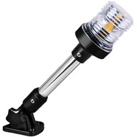 Sebnux White Led Fold Down Boat Stern Light Boat Anchor Light For Pontoon And Fishing Boat (12"")