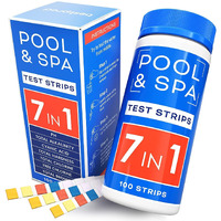 All-New 2023 Pool And Spa Test Strips 7 In 1 Quick & Superaccurate Swimming Pool Test Kit - Hot Tub Test Strips And Pool Water Testing Strips For Ph Chlorine Bromine Hardness Alkalinity Cyanuric Acid