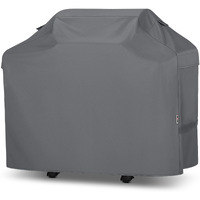 Unicook 50 Inch Grill Cover For 48 Inch Outdoor Grill, Heavy Duty Waterproof Bbq Cover Compatible With Weber Spirit 200 Series, Fade Resiatnt Gas Barbecue Protector, All Weather Protection, Grey