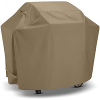 Sunpatio Grill Cover 55 Inch For Outdoor Grill, Heavy Duty Bbq Cover With Waterproof Sealed Seam, Fadestop Material, All Weather Resistant Compatible For Weber Charbroil Nexgrill Grill And More, Taupe