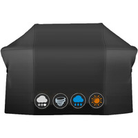 Vchin 75 Inch Grill Cover, Heavy Duty Waterproof Barbecue Gas Grill Cover, Fits Grills Of Weber Summit 600, Char-Broil Nexgrill Brinkmann And More, Windproof Bbq Cover.