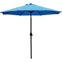 Sunnyglade 9' Patio Umbrella Outdoor Table Umbrella With 8 Sturdy Ribs (Blue)