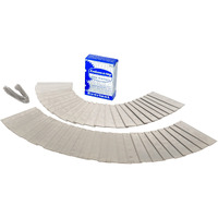 Emboss-O-Tag Double Sided Write On Metal Labels For Outdoor, Gardening, And High Durability Applications; Aluminum Plant Tags With 6 Inch Wires (Pack Of 50)