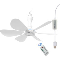 Mengnessly Usb Mini Small Ceiling Fan Quiet Camping Rv Fans Timing,Speed,Remote Emergency Portable Outdoor Hanging Gazebo Canopy Dorm Fans Silent For Grow Tent,Hiking,Outages Usb Ceiling Fan Home Room With Remote Battery Operated,Power Bank Powered