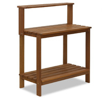 Furinno Fg17478 Tioman Outdoor Patio Furniture Hardwood Potting Bench, Natural