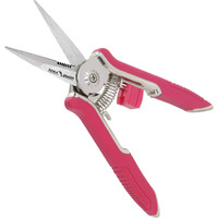 Flora Guard 6.5 Inch Micro-Tip Pruning Snip Gardening Hand Pruning Shears Trimming Scissors With Stainless Steel(Red)