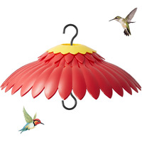 Beserie Squirrel Baffle,Baffle For Bird Feeder,Squirrel Proof Shield Sunlight Keep Nectar Cool,Sutiable For Wild Bird Feeder,14Inch(Red)