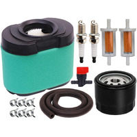 Hoodell 792105 Air Filter 696854 Oil Filter Kit Compatible With Briggs And Stratton 407777 445877 Engine John Deere D170 Z425 Lawn Mower, Replace Miu11515 Air Filter
