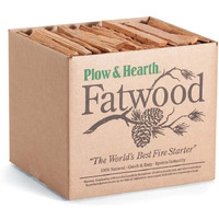 Plow & Hearth Fatwood Fire Starter Organic Kindling Firewood Sticks For Wood Stoves Fireplaces Campfires Fire Pits, Non Toxic (2 Lb)