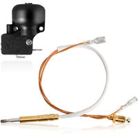 Ideasure Patio Heater Replacement Parts For Outdoor Heaters, 13.8'' Long Thermocoupler & Dump Switch Safety Sensor For Propane Gas Heaters Room Heaters Garden Tower Heaters