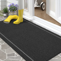 Color G Front Door Mats Outdoor: Anti-Slip Durable Welcome Mat For Outside Entry, Home Entrance, Patio Waterproof, Back Porch, Easy To Clean Door Matt Doormats,17""X29"" Black