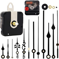 Tikround Youngtown 12888 Quartz Diy Wall Clock Movement Mechanism Repair Parts Replacement Kit Sweep Silent Movement,17 Mm (43/64 Inch) Shaft Length 9.5 Mm (3/8 Inch) Thread Length.