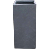Kante Rf0002A-C60121 Lightweight Concrete Modern Rectangle Outdoor Planter, Charcoal