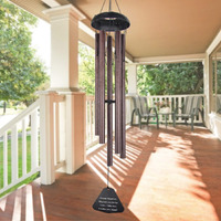 Astarin Sympathy Wind Chimes Outdoor Large Deep Tone,36"" Handmade Wind Chimes Tuned Relaxing Melody, Memorial Windchime Unique Personalized For Garden Decor, Bronze (A Free Card)