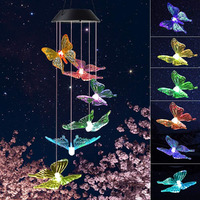 Cardinal Wind Chime, Solar Sound Wind Chime, Wind Chime Outdoor, Garden Decor, Yard Decor, Gifts For Women, Mom Gifts, Garden Gifts, Grandma Gifts