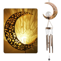 Moon Wind Chimes, Solar Wind Chimes Outdoor, Mothers Gifts, Gifts For Mom, Gifts For Women, Gifts For Grandma, Garden Courty Ard Lawn Decor, Thanksgiving Gifts, Moon Decor