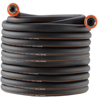 Giraffe Tools Hybrid Garden Hose 100Ft X 5/8"", Heavy Duty, Flexible, Lightweight Water Hose With Swivel Grip Handle, Male To Female Fittings