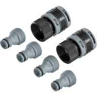 Melnor 65175Amz 6 Piece Quick Connect Set Connector Bundle, Black, Blue