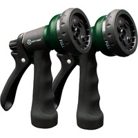 Automan-Garden-Hose-Nozzle-2Pk,Abs Water Spray Nozzle With Heavy Duty 7 Adjustable Watering Patterns,Slip Resistant For Watering Plants,Lawn& Garden,Washing Cars,Cleaning,Showering Pets & Outdoor Fun