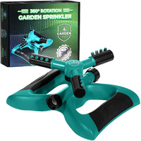 Joeys Rotating Garden Sprinkler For Large Area Coverage, Lawn And Yard Sprinklers
