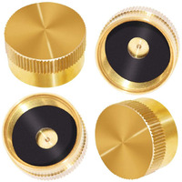 Joywayus 4Pcs Solid Brass Refill Propane Bottle Cap Universal For All 1 Lb Gas Tank Cylinder Sealed Protect Cap