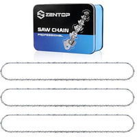 Zentop 3-Pack 14 Inch Chainsaw Chain 3/8"" Lp Pitch - .043"" Gauge - 52 Drive Links Compatible With Echo, Ryobi, Worx And More